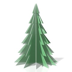 Geometrical christmas tree