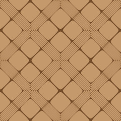 Beige and Brown Rectangle Seamless Pattern