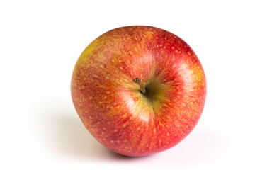 roter braeburn Apfel auf weißem Hintergrund