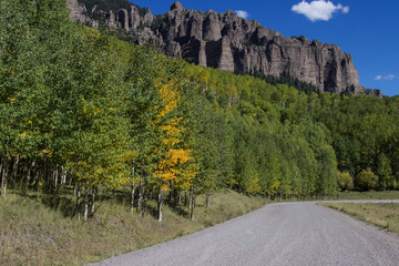 Dirt road in to the Colorado mountains