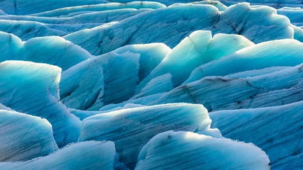 Crédence de cuisine en verre imprimé Glaciers Glace de glacier au soleil