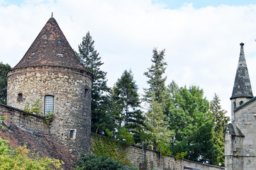 Fortification tower on Kaptol, Zagreb, Croatia