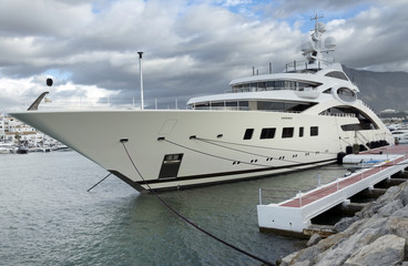 Naklejka premium Puerto Banus near Marbella on Costa del Sol, Andalusia, Malaga province, Spain