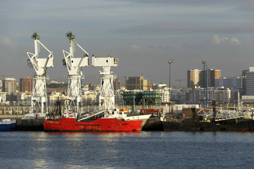 Fototapeta premium Tangier Harbour, Morocco, Africa