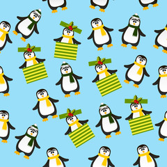 cute Christmas penguin