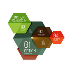 Infographic modern templates - geometric shapes