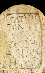 Old Roman stone inscription