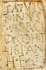 Old Roman stone inscription