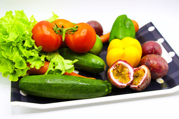 Vegetable on white background