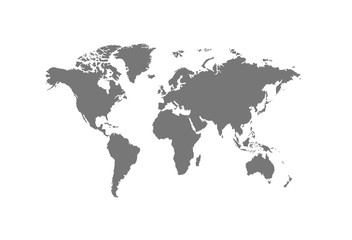 Fototapeta na wymiar Political World Map vector Illustration.