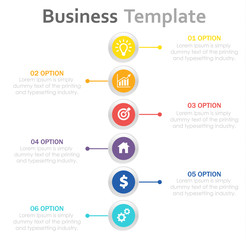 Vector illustration infographic options. Template for brochure, business, web design