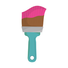 paint brush icon over white background. repairs tools design. vector illustration