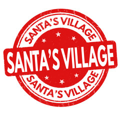Santa's Village sign or stamp