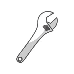 wrench tool icon image vector illustration design 