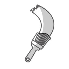 paint brush tool icon image vector illustration design 
