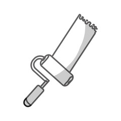 Fototapeta premium paint roller tool icon image vector illustration design 