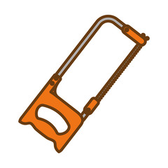 hacksaw tool icon image vector illustration design 