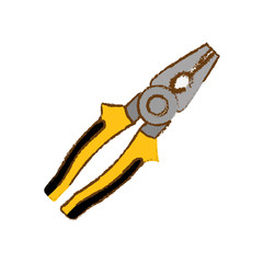 pliers icon over white background. repair tools design. vector illustration