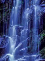 Waterfall in moss