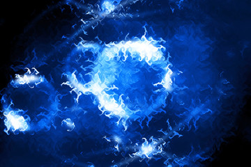 background of blue luminous water abstract