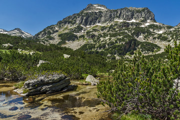 Dzhangal peak and Banski lakes, Pirin Mountain, Bulgaria