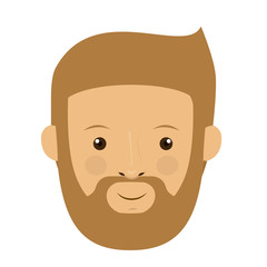 Obraz na płótnie Canvas Man with beard icon. Male avatar person people and human theme. Isolated design. Vector illustration