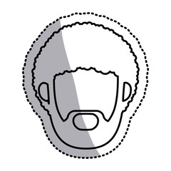 Man with beard icon. Male avatar person people and human theme. Isolated design. Vector illustration