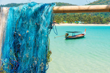 pile of fishing net