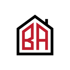 simple initial logo pentagon house