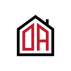 simple initial logo pentagon house