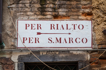 Venice street sign