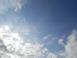 Obraz premium Blue sky with clouds