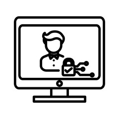 online privacy illustration design