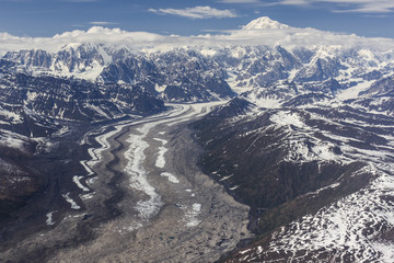 Treleika Glacier and Denali