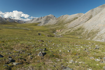 Fototapeta na wymiar North side of the Brooks Range near Galbraith Lake, Alaska.