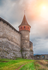 sunset over the tower