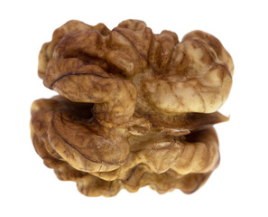 walnuts on a white background