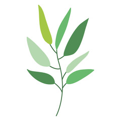Leaves icon. Plant floral garden decoration and ornament theme. Isolated design. Vector illustration