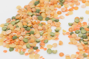 colorful peas