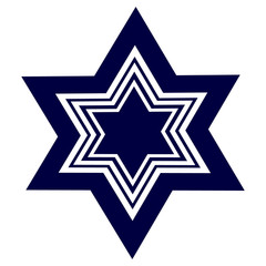 The color image is the Star of David