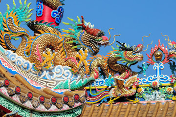 Fototapeta premium Chinese style dragon statue