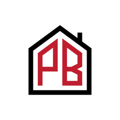 simple initial logo pentagon house
