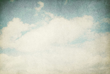 retro cloudy sky