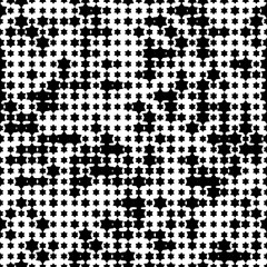Seamless Abstract dotted background. Halftone effect illustration. Black Jewish stars on white background.