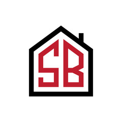 simple initial logo pentagon house