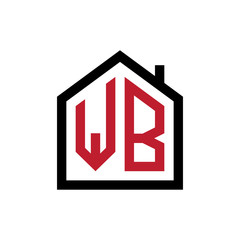 simple initial logo pentagon house