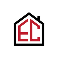 simple initial logo pentagon house