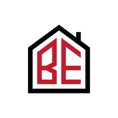 simple initial logo pentagon house