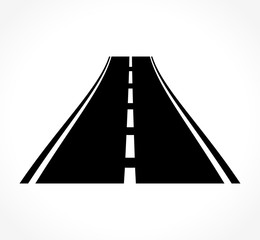 road icon on white background