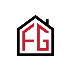 simple initial logo pentagon house